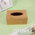 Cabilock Rectangular Bamboo Tissue Box Decorative Desktop Paper Towel Box Cover Napkin Holder - 19.8x12x9cm - B07VNQBD81